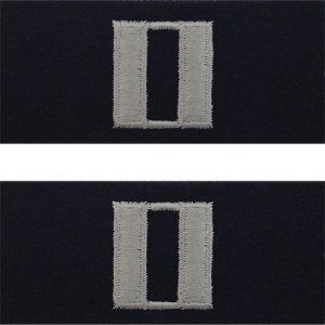 Navy Embroidered Collar Device: Lieutenant, coverall
