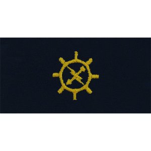 Navy Embroidered Collar Device: Operations Technician, coverall