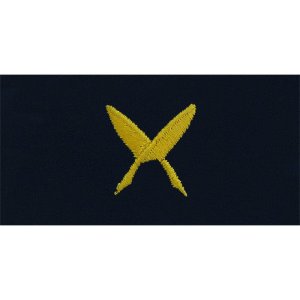 Navy Embroidered Collar Device: Ships Clerk, embroidered on coverall