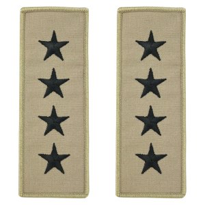 Navy Embroidered Rank: Admiral, Desert