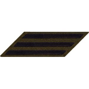 Navy Enlisted Male Hash Marks: Green Serge, set of 3