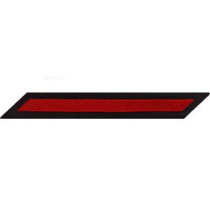 Navy Enlisted Male Hash Marks: Red Embroidered on Blue Serge, set of 1