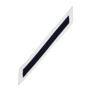 Navy Enlisted Male Hashmarks: Blue Embroidered on White CNT, set of 1