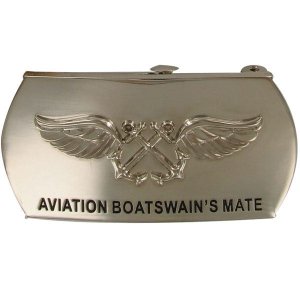 Navy Enlisted Specialty Belt Buckle: Aviation Boatswain''s Mate: AB
