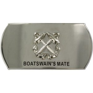 Navy Enlisted Specialty Belt Buckle: Boatswain''s Mate: BM