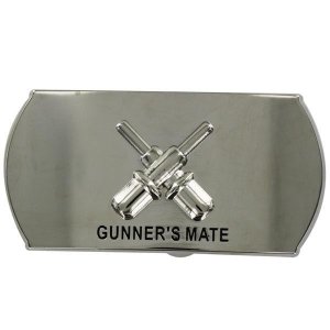 Navy Enlisted Specialty Belt Buckle: Gunner''s Mate: GM