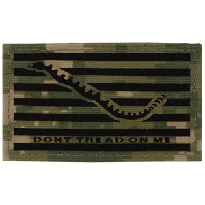 Navy Flag Patch: Don''t Tread On Me, Woodland Digital NWUIII