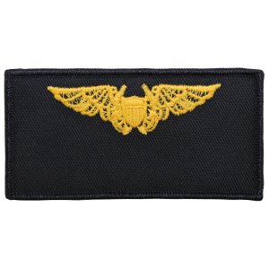 Navy FRV Cloth Blank Name-tag: Naval Flight Officer with Hook