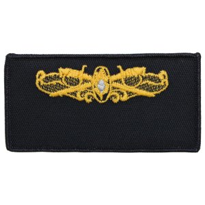 Navy FRV Cloth Blank Name-tag: Surface Warfare Medical with Hook