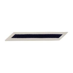 Navy Hash Marks: Blue Embroidered on White CNT, female, set of 1