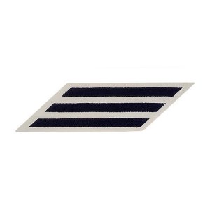 Navy Hash Marks: Blue Embroidered on White CNT, female, set of 3