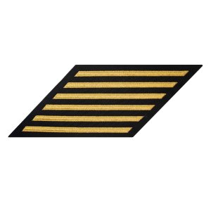 Navy Hash Marks: Seaworthy Gold on Blue, female, set of 6