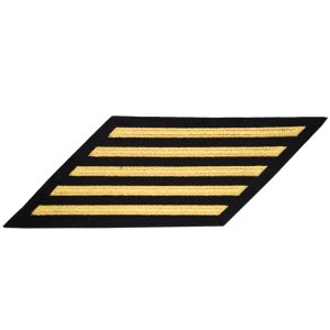 Navy Hash Marks: Seaworthy Gold on Serge, female, set of 5, Serge for Jumper