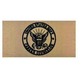 Navy Khaki 2 Piece Organizational Clothing (2 POC) Badge: Career Counselor
