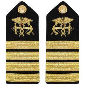 Navy Male Hard Shoulder Board: Captain
