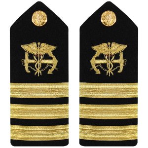 Navy Male Hard Shoulder Board: Commander