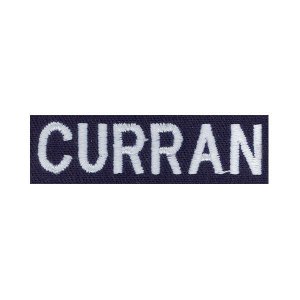 Navy Name Tape: Embroidered on Trouser