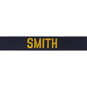 Navy Name Tape: Officer, Embroidered on Coverall