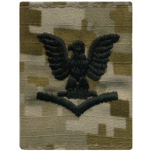 Navy Parka Tab Device: Desert Digital Embroidered E4 Third Class Petty Officer