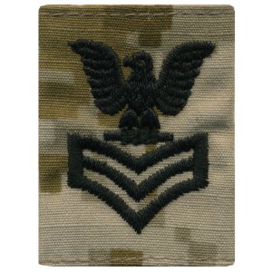 Navy Parka Tab Device: Desert Digital Embroidered E6 First Class Petty Officer