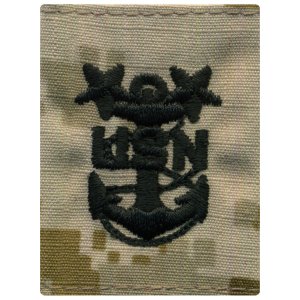 Navy Parka Tab Device: Desert Digital Embroidered E9 Master Chief Petty Officer