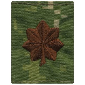 Navy Parka Tab Device: Woodland Digital Embroidered LCDR Lieutenant Commander