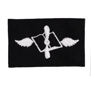 Navy Rating Badge: Striker Mark for AZ Aviation Maintenance Administration, Serge for dress blue uniform