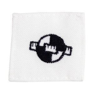 Navy Rating Badge: Striker Mark for EA Engineering Aide, white CNT for dress uniforms