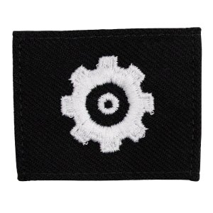 Navy Rating Badge: Striker Mark for EN Engineman, Serge for dress blue uniform