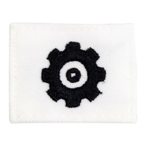 Navy Rating Badge: Striker Mark for EN Engineman, white CNT for dress uniforms