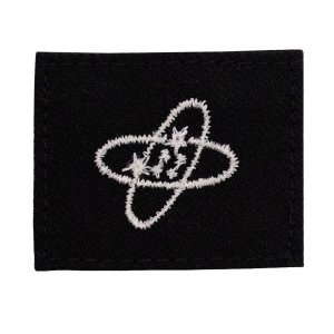 Navy Rating Badge: Striker Mark for ET Electronics Technician, Serge for dress blue uniform