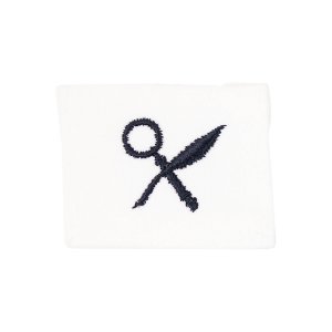 Navy Rating Badge: Striker Mark for IS Intelligence Specialist, white CNT for dress uniforms