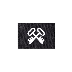 Navy Rating Badge: Striker Mark for LS Logistics Specialist, Serge for dress blue uniform