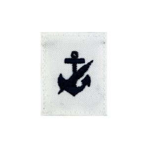Navy Rating Badge: Striker Mark for NC Counselor, white CNT for dress uniforms