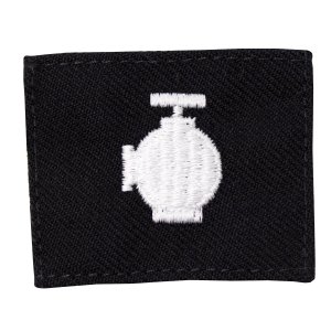 Navy Rating Badge: Striker Mark for UT Utilityman, Serge for dress blue uniform