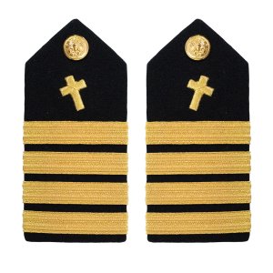 Navy Shoulder Board: Captain Christian Chaplain, female