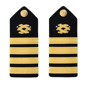 Navy Shoulder Board: Captain Civil Engineer, male