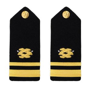 Navy Shoulder Board: Civil Engineer LTJG, male