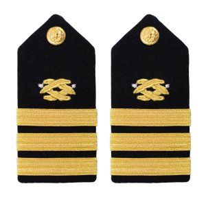 Navy Shoulder Board: Commander Civil Engineer, female