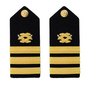 Navy Shoulder Board: Commander Civil Engineer, male