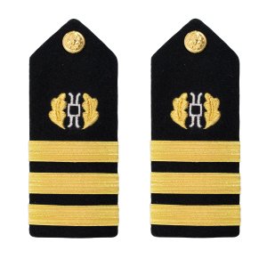 Navy Shoulder Board: Commander Judge Advocate, male