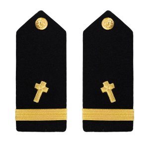 Navy Shoulder Board: Ensign Christian Chaplain, Female
