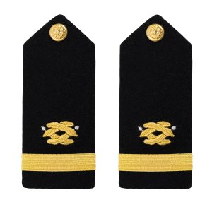 Navy Shoulder Board: Ensign Civil Engineer, male