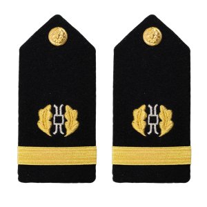 Navy Shoulder Board: Ensign Judge Advocate, female