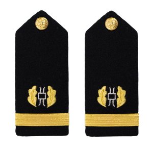 Navy Shoulder Board: Ensign Judge Advocate, male