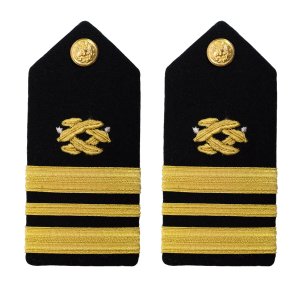 Navy Shoulder Board: Lieutenant Commander Civil Engineer, female
