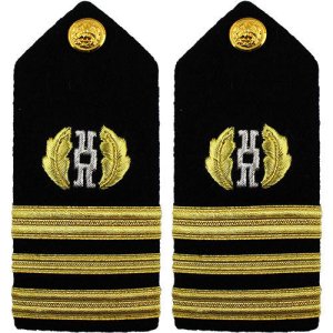 Navy Shoulder Board: Lieutenant Commander Judge Advocate, female
