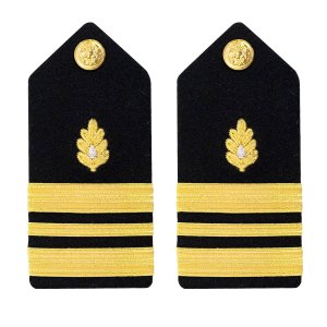 Navy Shoulder Board: Lieutenant Commander Medical Corps, female