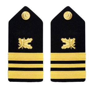 Navy Shoulder Board: Lieutenant Commander Supply Corps, female