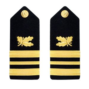 Navy Shoulder Board: Lieutenant Commander Supply Corps, male